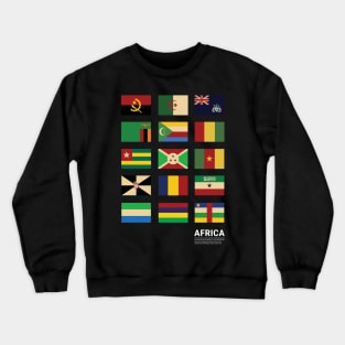 Africa Country Flags Set Crewneck Sweatshirt